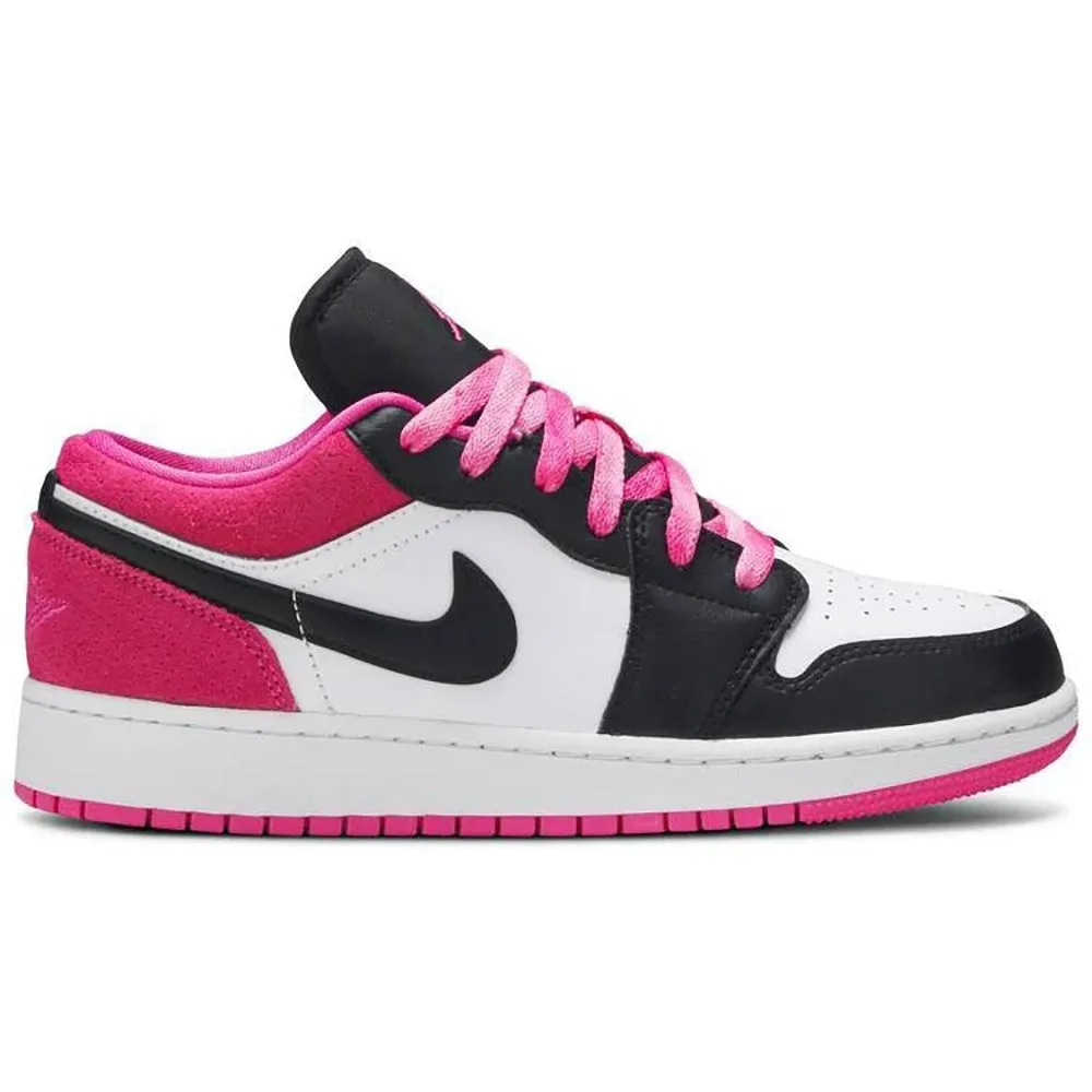 Air Jordan 1 Low SE GS 'Black Active Fuchsia'