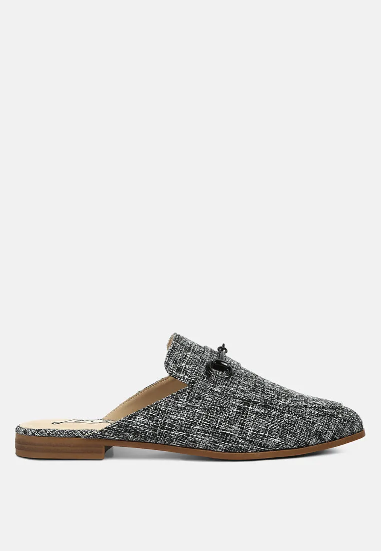 Akua Horsebit Embellished Mules By Ruw