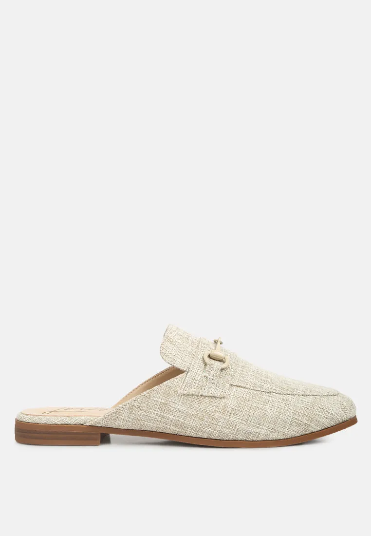 Akua Horsebit Embellished Mules By Ruw