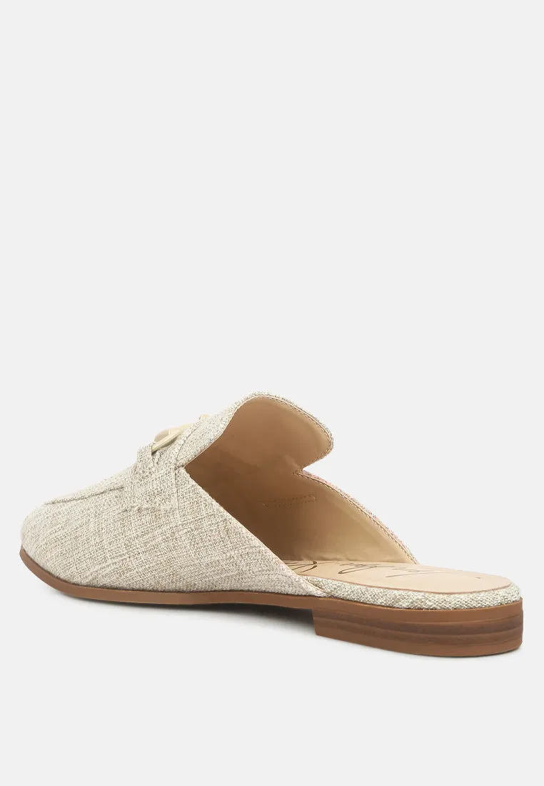 Akua Horsebit Embellished Mules By Ruw
