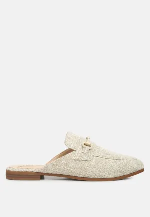 Akua Horsebit Embellished Mules By Ruw