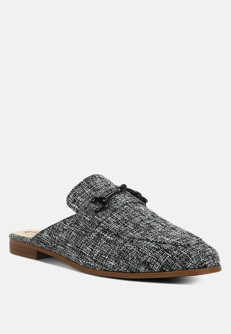 Akua Horsebit Embellished Mules By Ruw