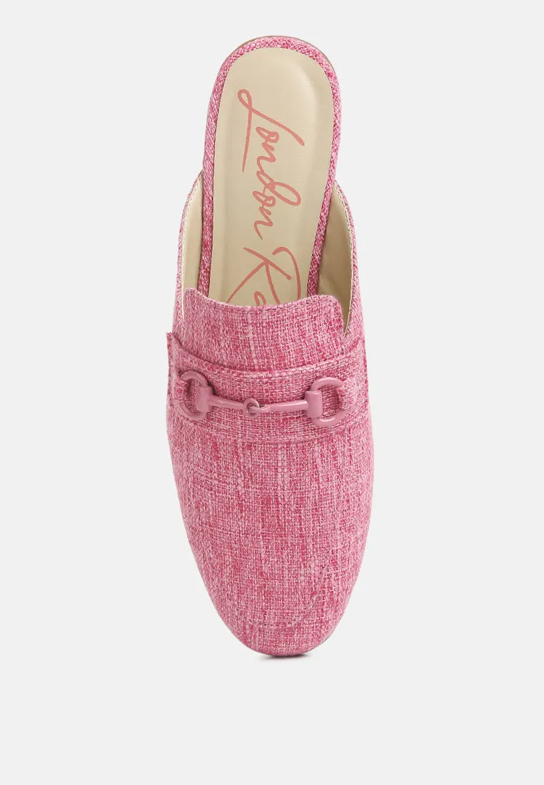 Akua Horsebit Embellished Mules By Ruw