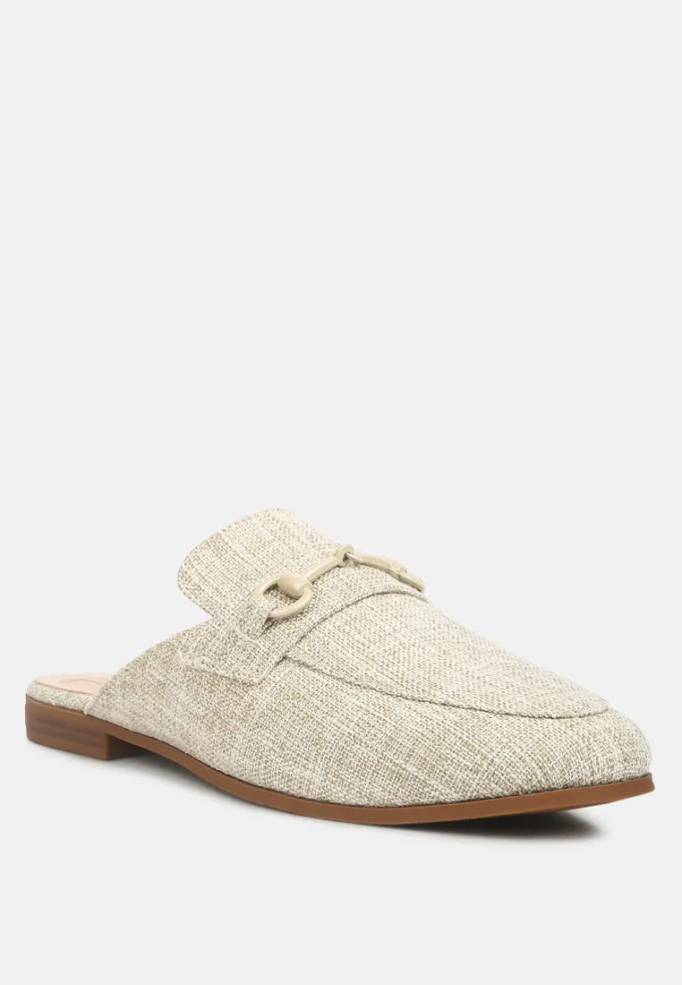 Akua Horsebit Embellished Mules By Ruw