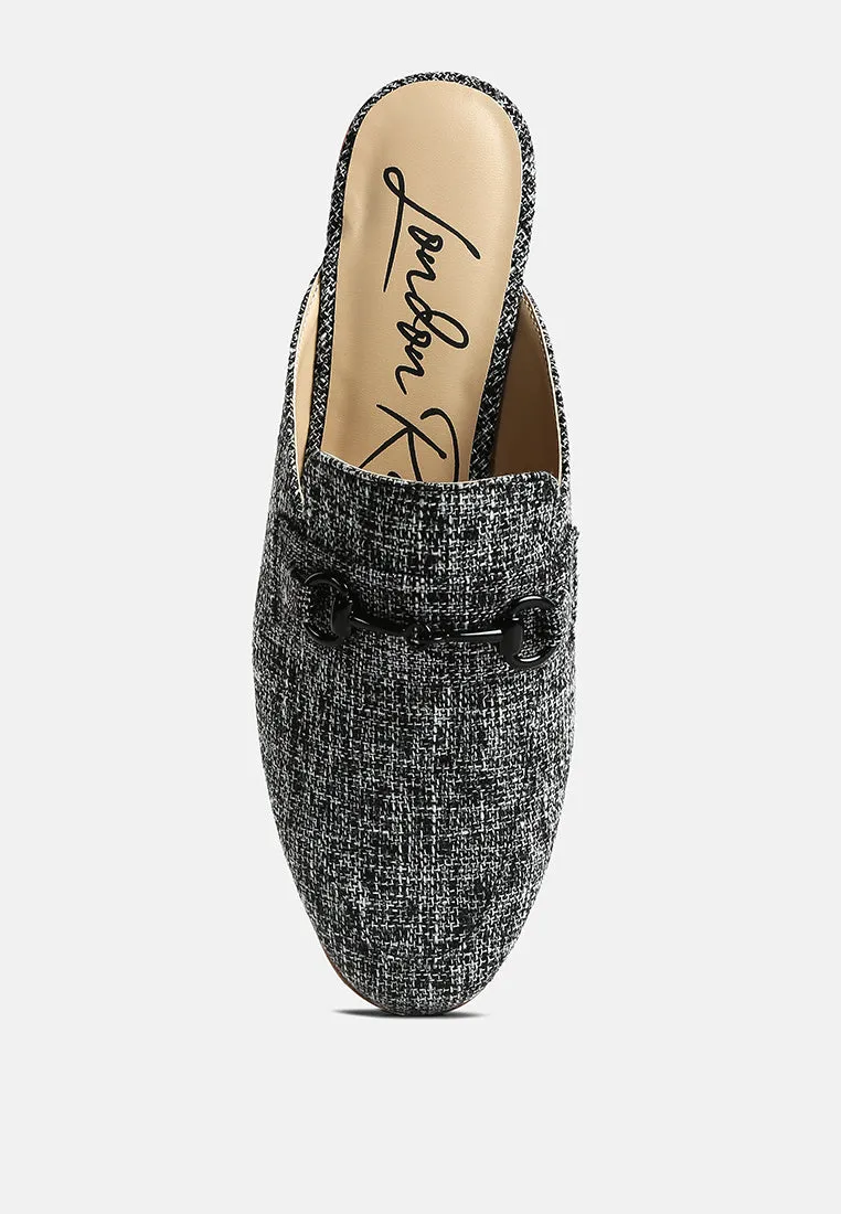 Akua Horsebit Embellished Mules By Ruw