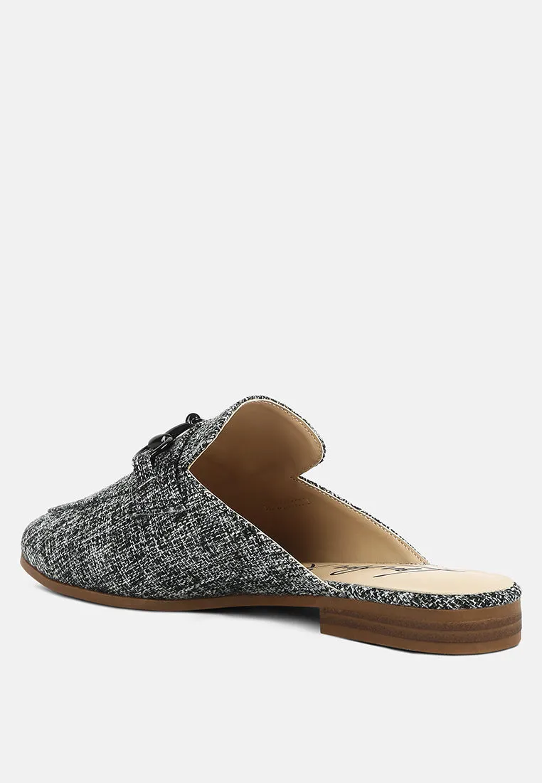 Akua Horsebit Embellished Mules By Ruw