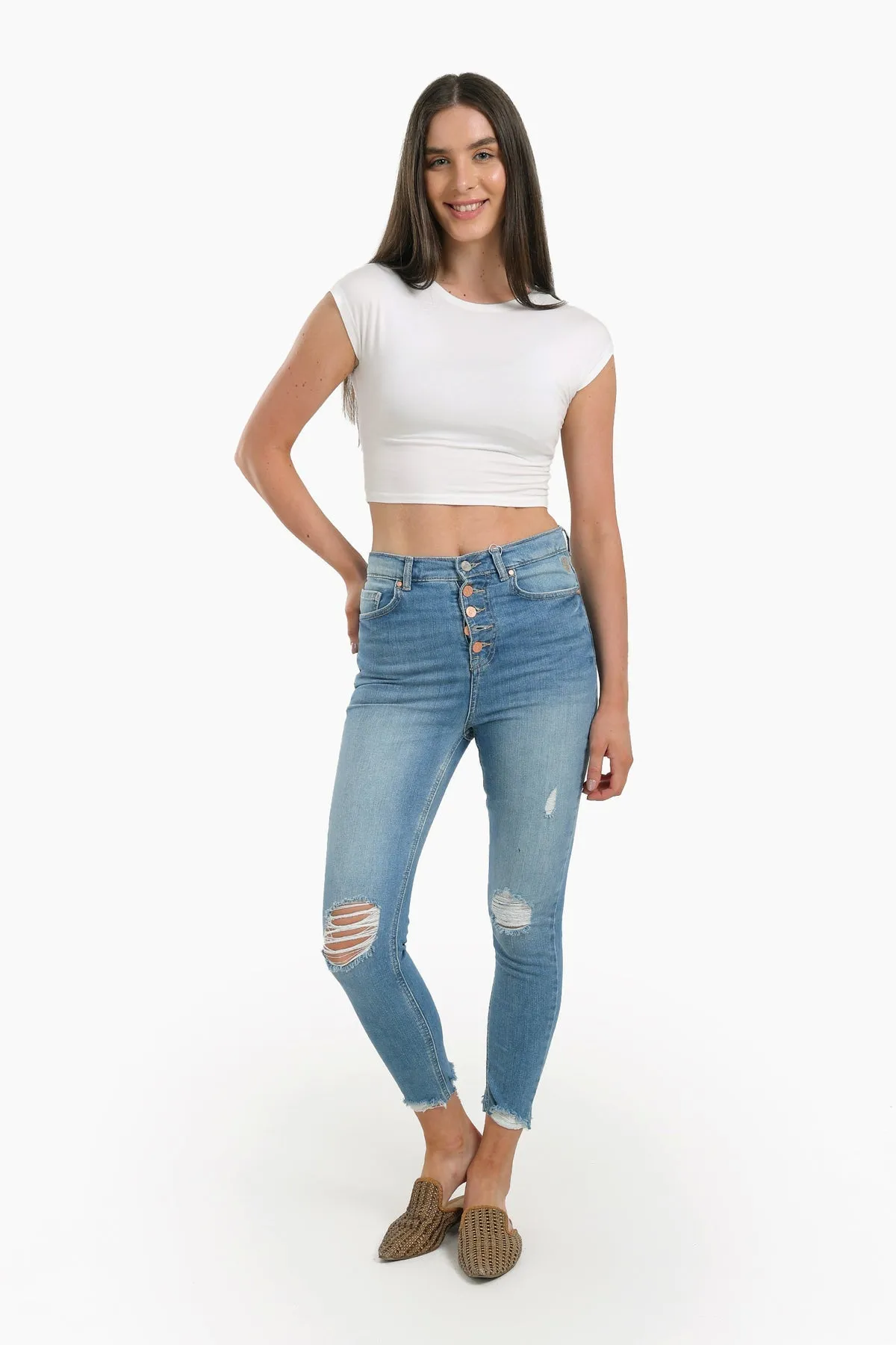 Ankle Length Skinny Jeans