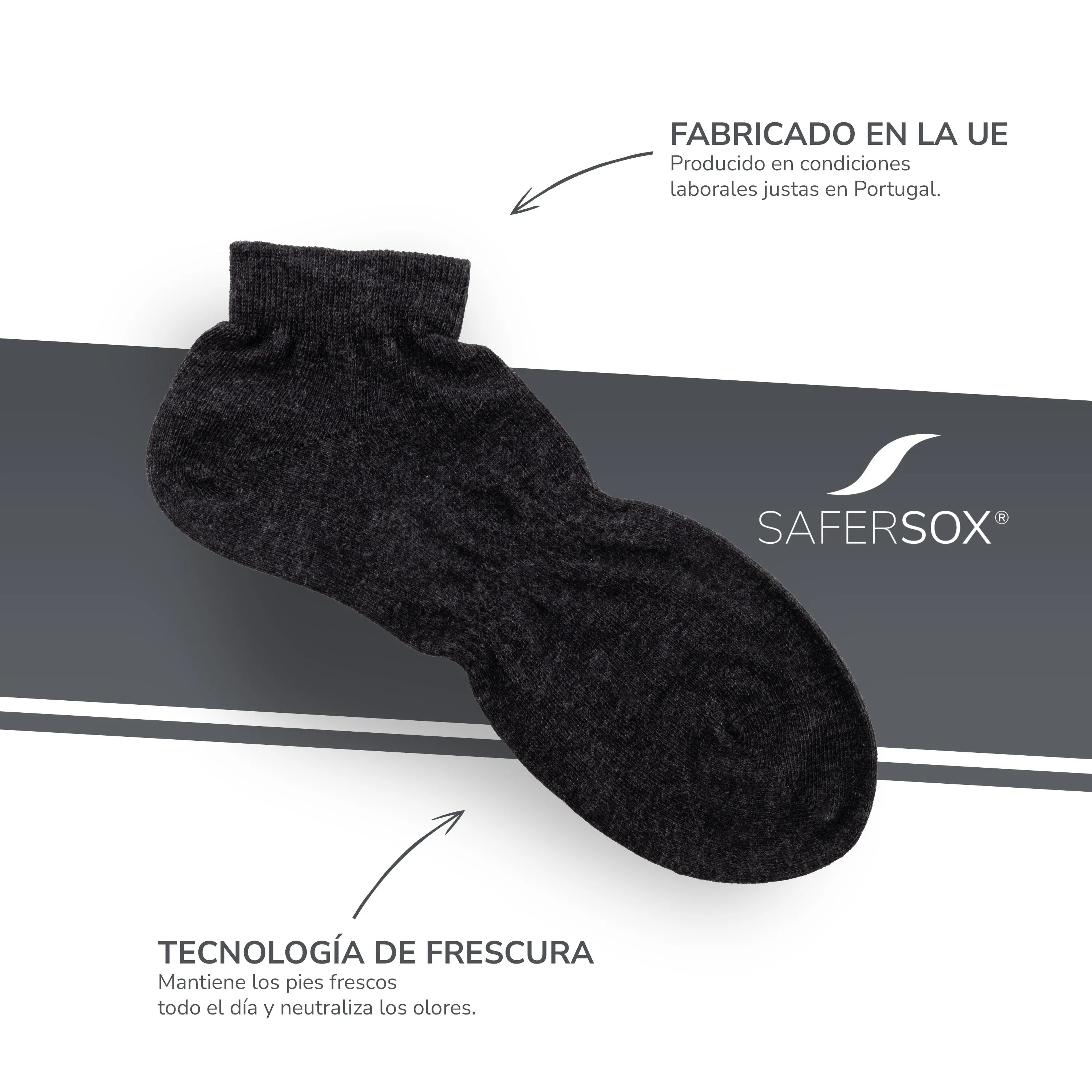Ankle Socks – Anthracite / 3 Pairs
