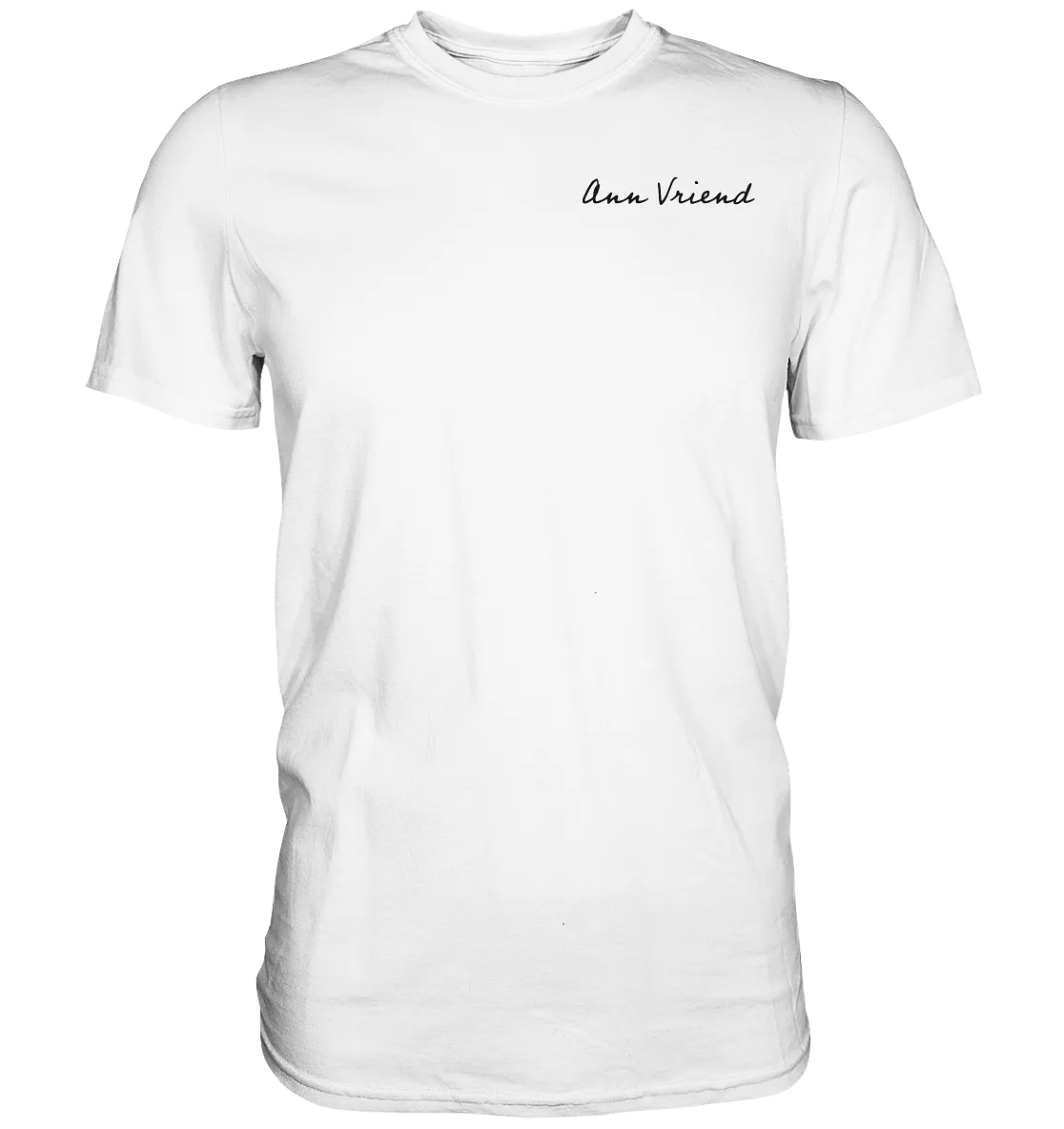 AV / Premium Unisex Tshirt with Small Handwriting