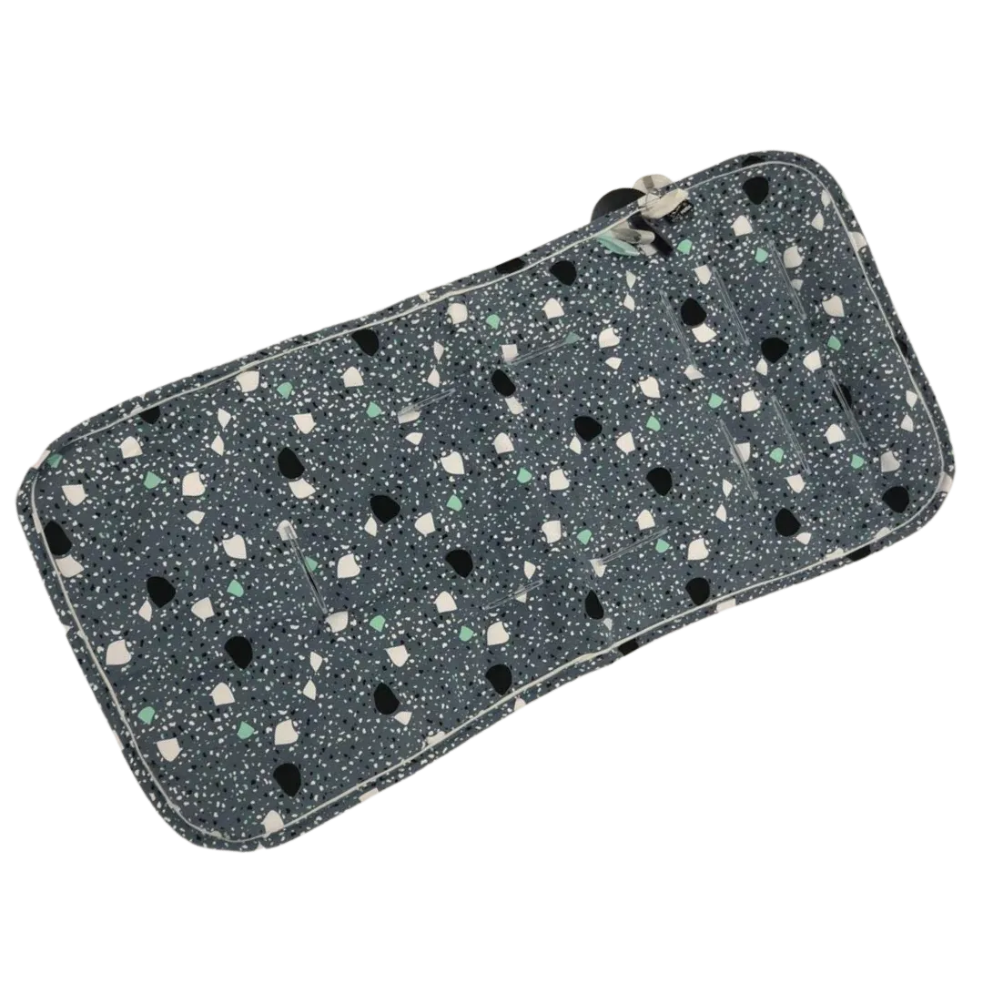 Blue Terrazo Stroller Mat