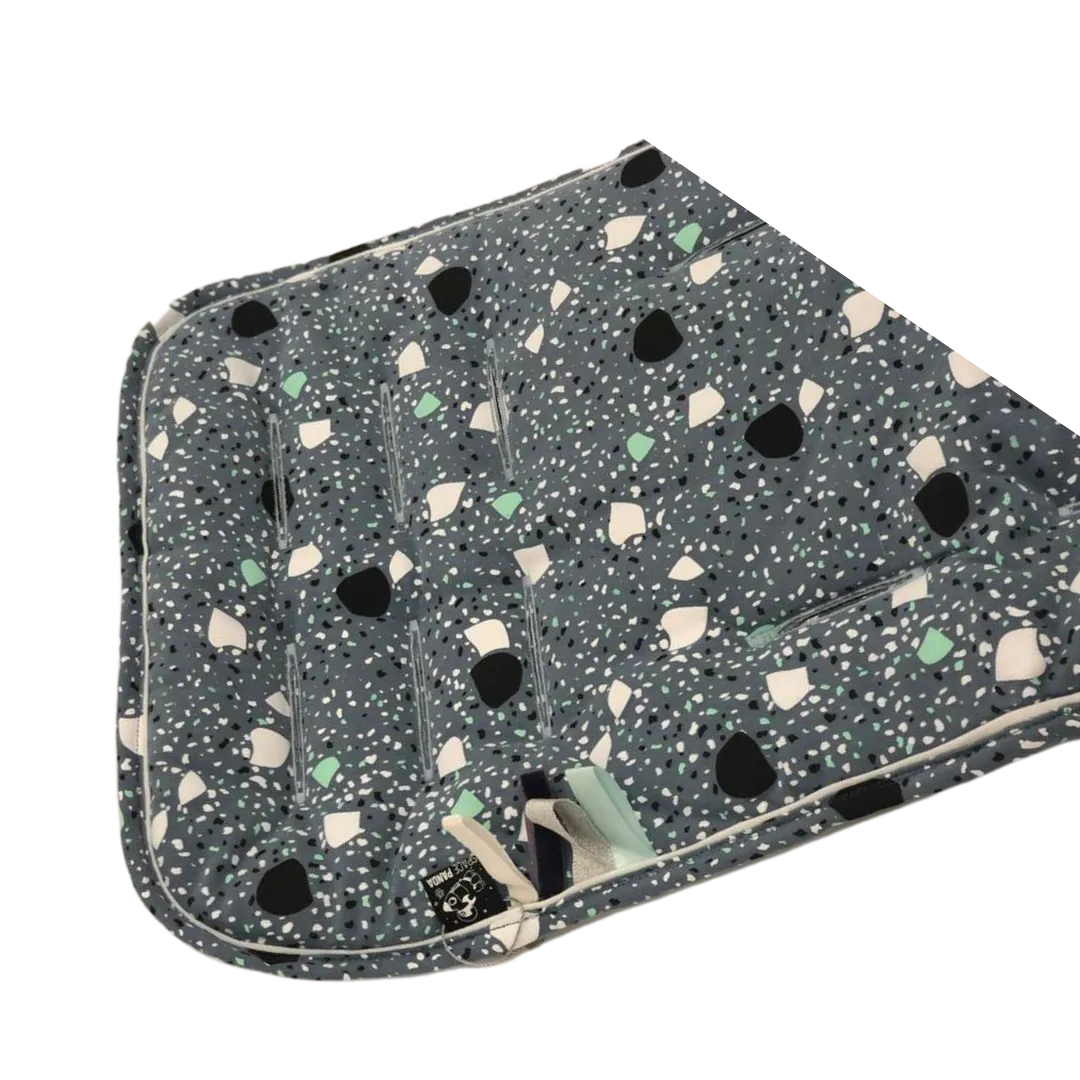 Blue Terrazo Stroller Mat