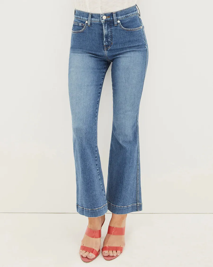 Carson Kick Flare Jean - Tide Down