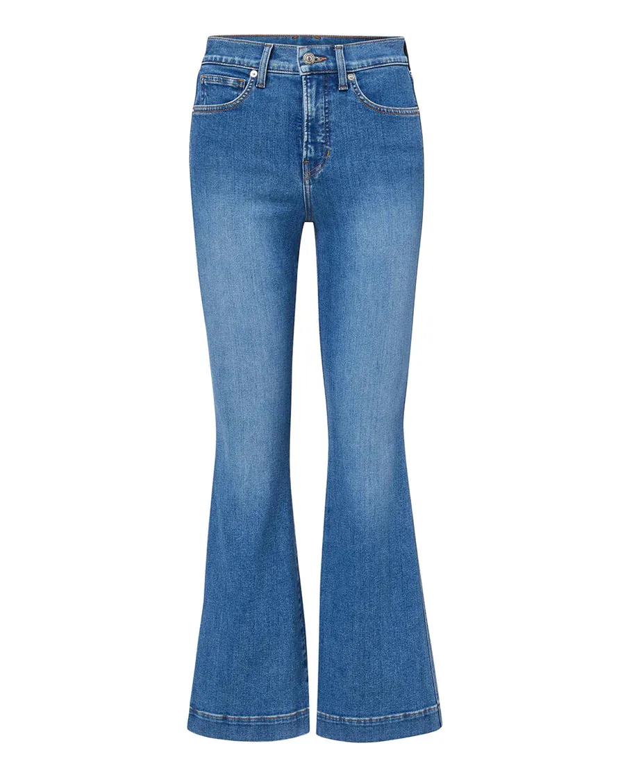 Carson Kick Flare Jean - Tide Down