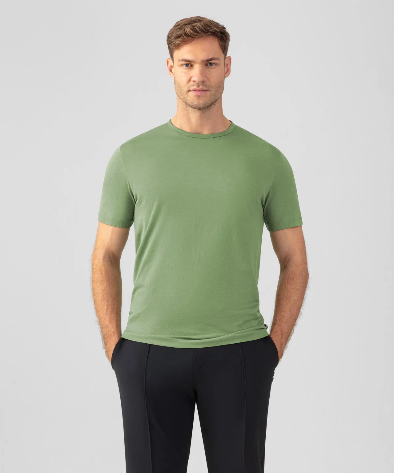 Crew Neck T-Shirt Eyelet Edition: Cactus