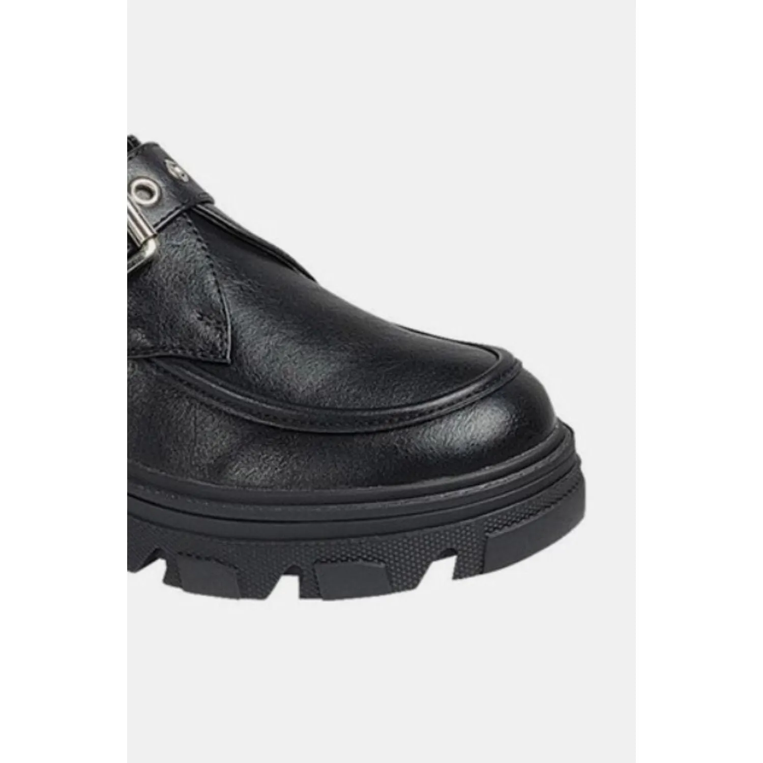 Forever Link Buckled Platform Lug Sole Loafers