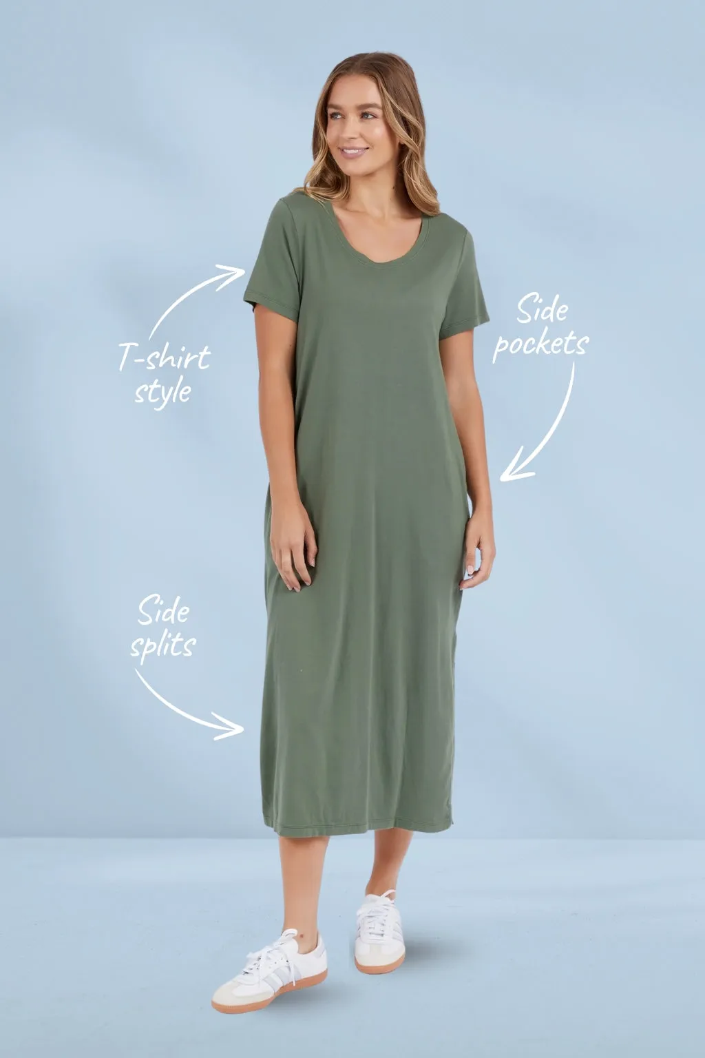 Foxwood Rhythm Dress Khaki