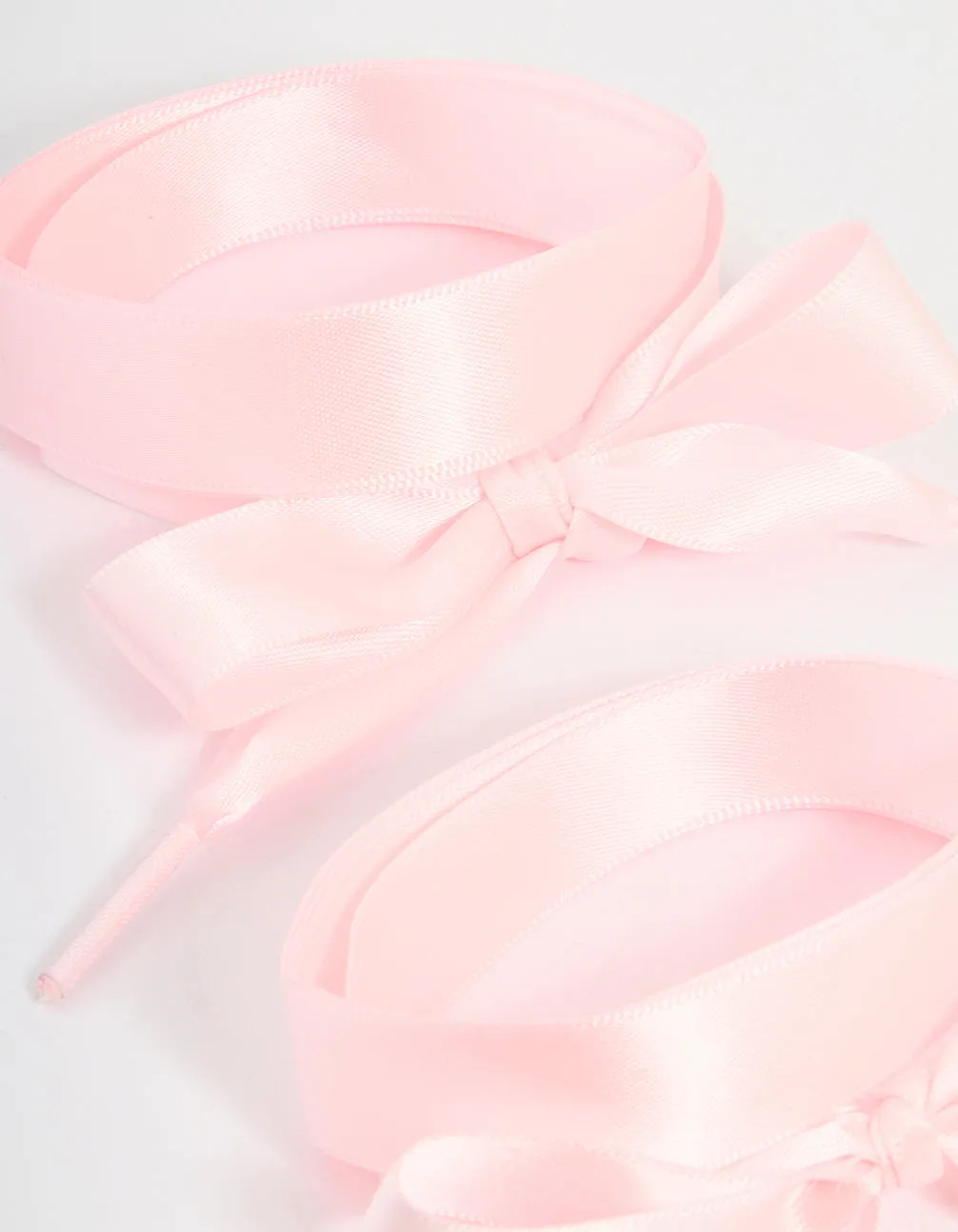 Gold Pink Laces & Shoe Charms Set