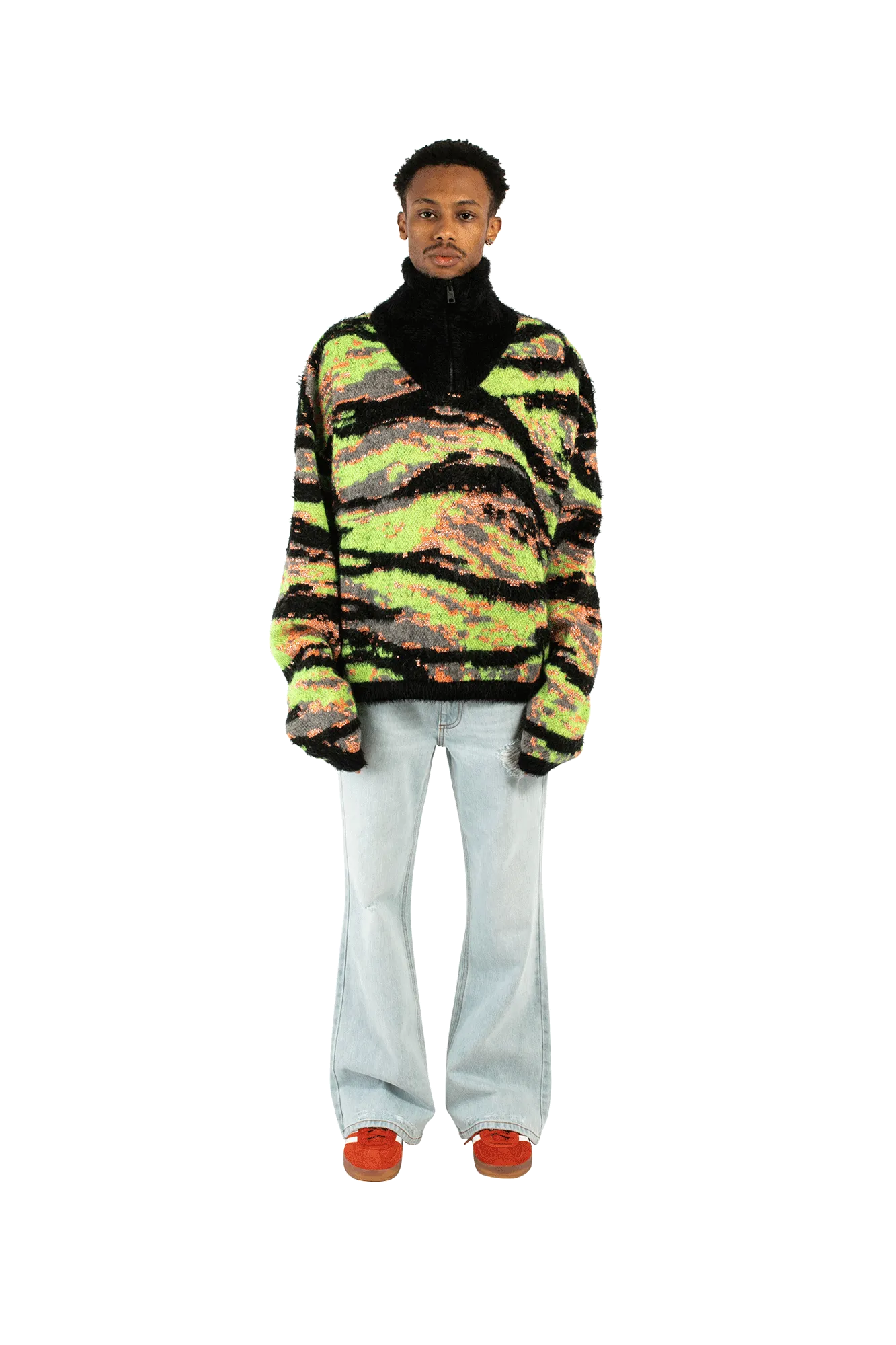 Jacquard Tiger Knitted Swater