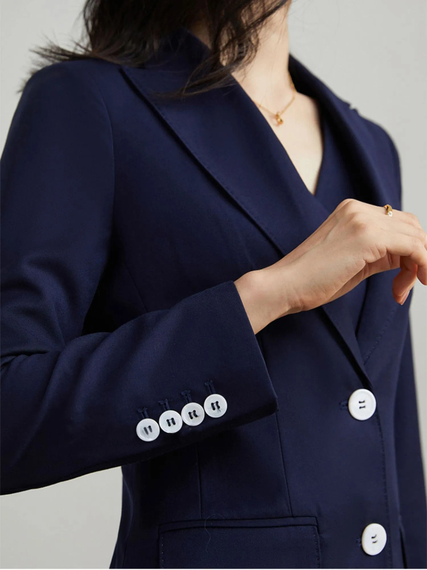 Khaki 3 Piece Elegant Tuxedo Double Buttons Peak Lapel Slim Fit Women Suit (Blazer Vest Pants)