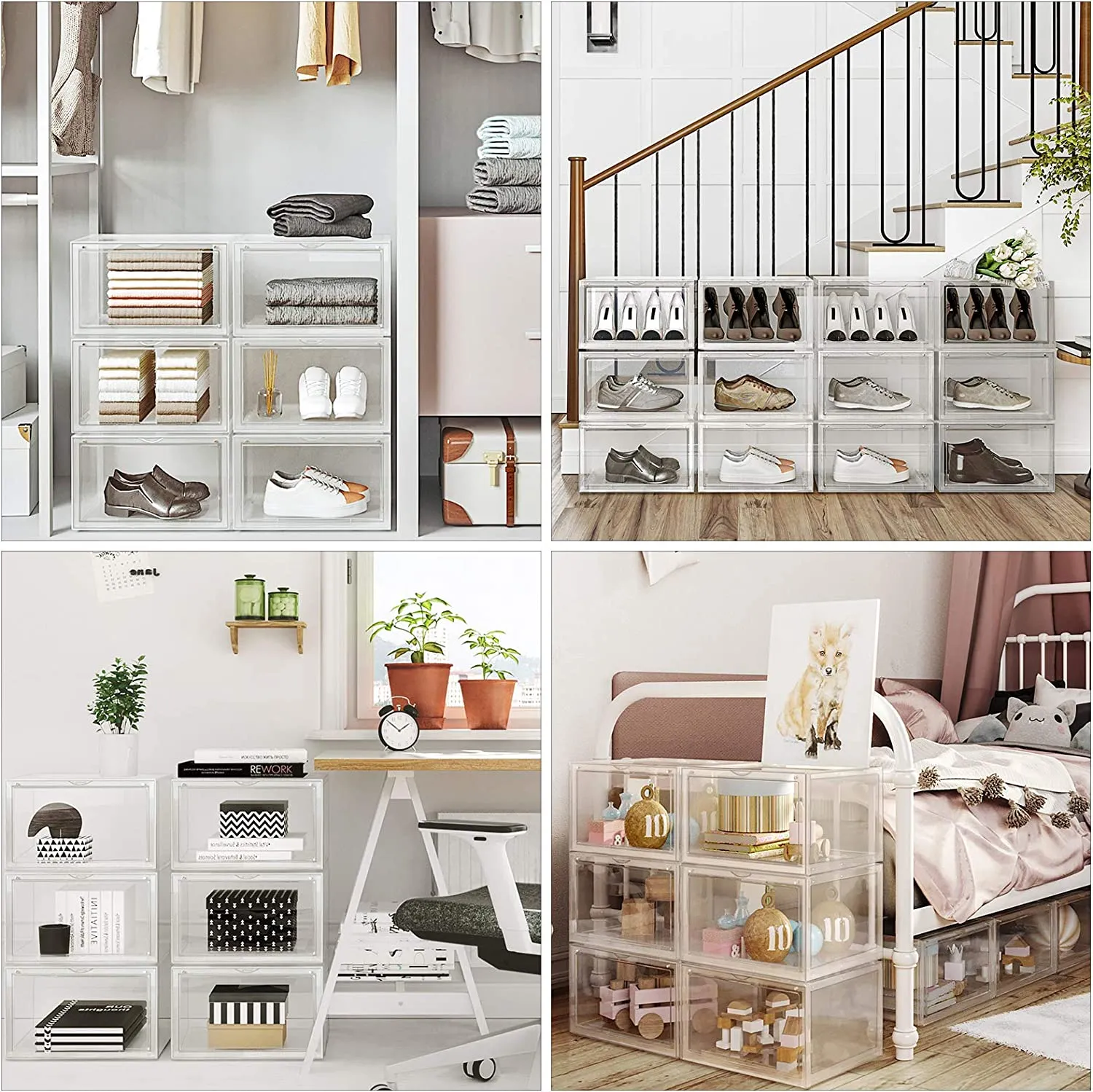 Premium Stackable Shoe Organiser (Set of 6)