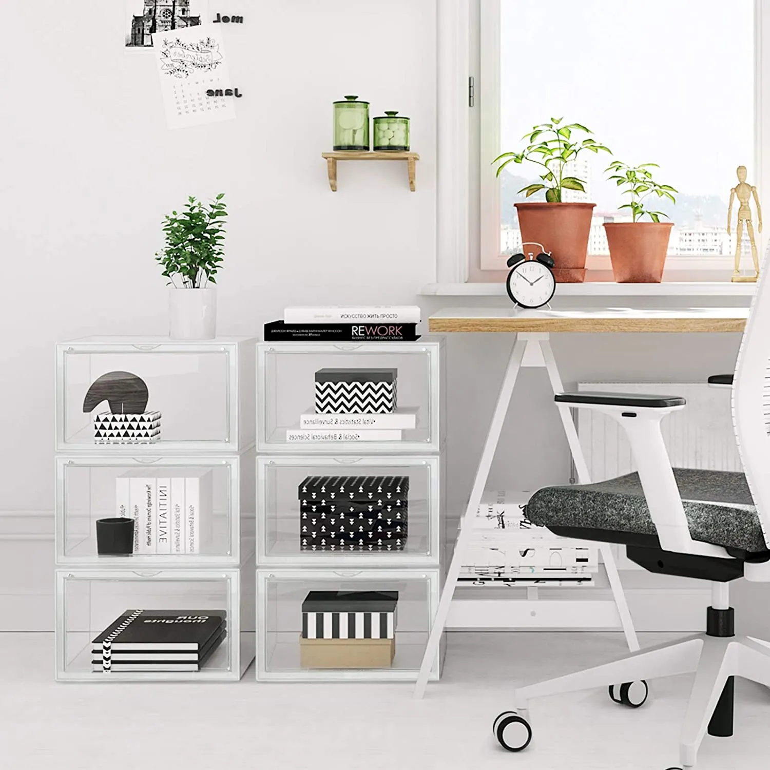 Premium Stackable Shoe Organiser (Set of 6)