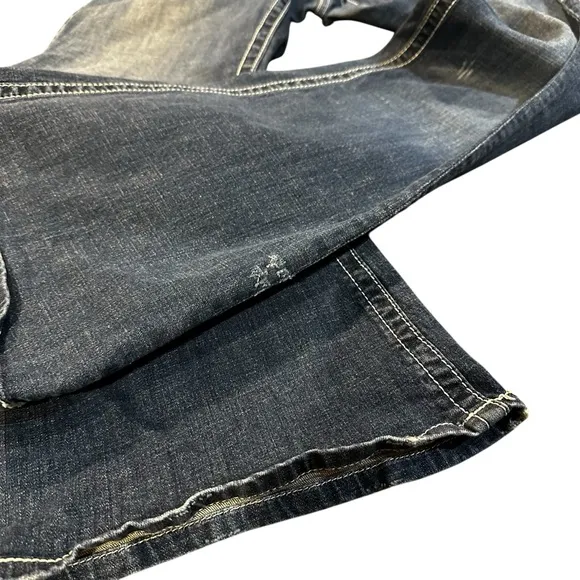 Seven7 Flare Premium distressed Denim Jeans size 14