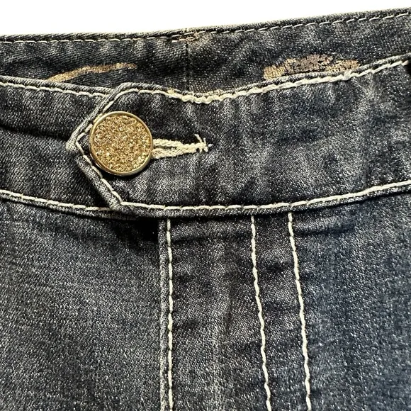 Seven7 Flare Premium distressed Denim Jeans size 14