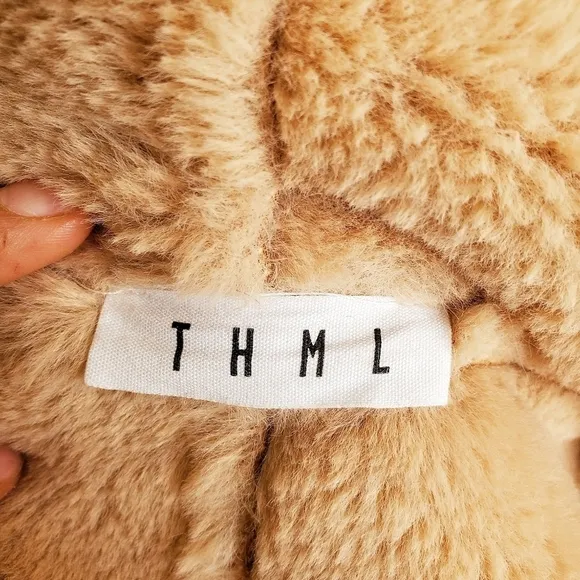 THML | Luxurious Faux Fur Tan Vest, One Si…