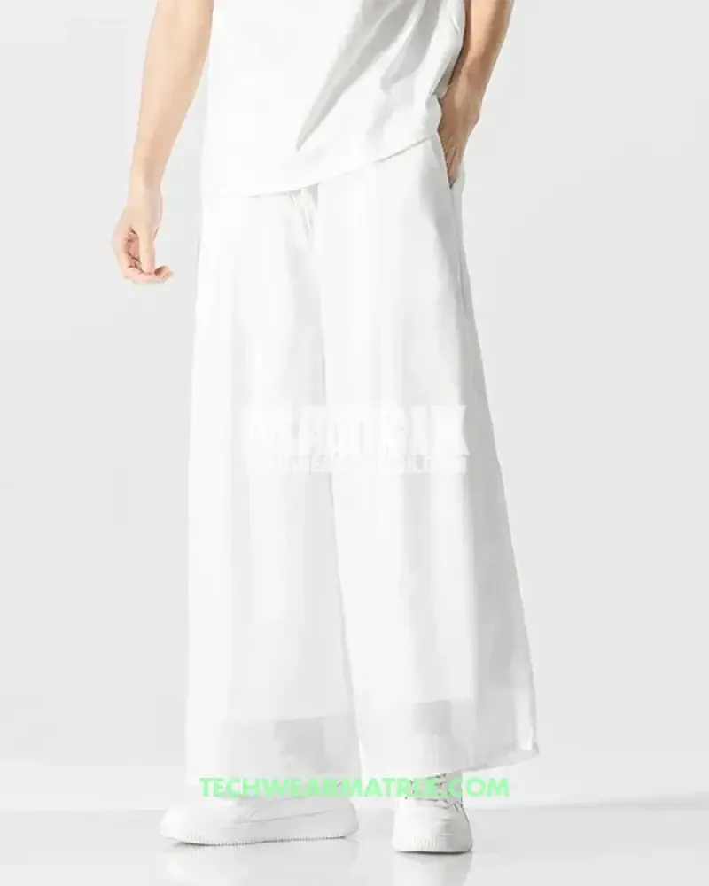 White Hakama Pants for Modern