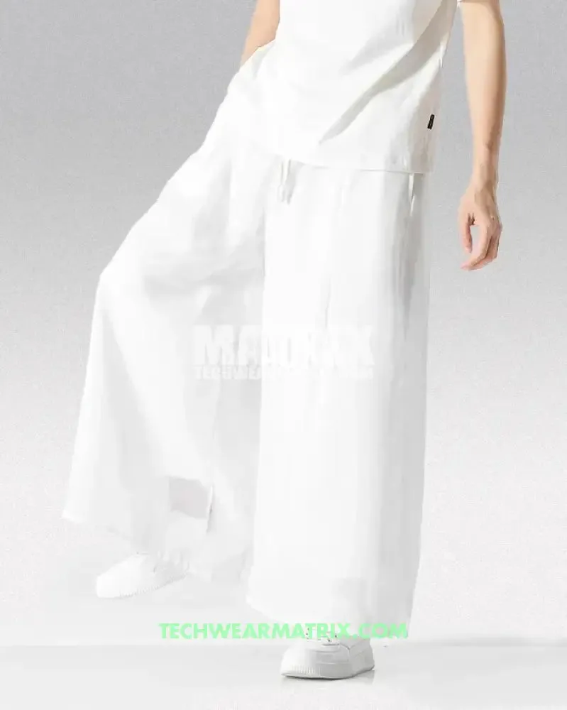 White Hakama Pants for Modern
